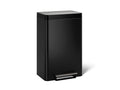 KOHLER K-20956-BST Dual-Compartment Step Trash Can - Black Stainless