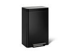 KOHLER K-20956-BST Dual-Compartment Step Trash Can - Black Stainless
