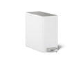 KOHLER K-20957-STW 2.5-Gallon Slim Step Trash Can - Stainless Steel + White