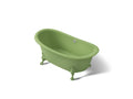 KOHLER K-21000-PFG-34 Artifacts 66-1/8" X 32-1/2" Freestanding Bath - Fresh Green Exterior With Fresh Green Interior