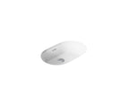 KOHLER K-21057-0 Brazn 24-1/4" Oval Undermount Bathroom Sink - White