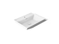 KOHLER K-21059-1-0 Brazn 23" Rectangular Vessel Bathroom Sink - White