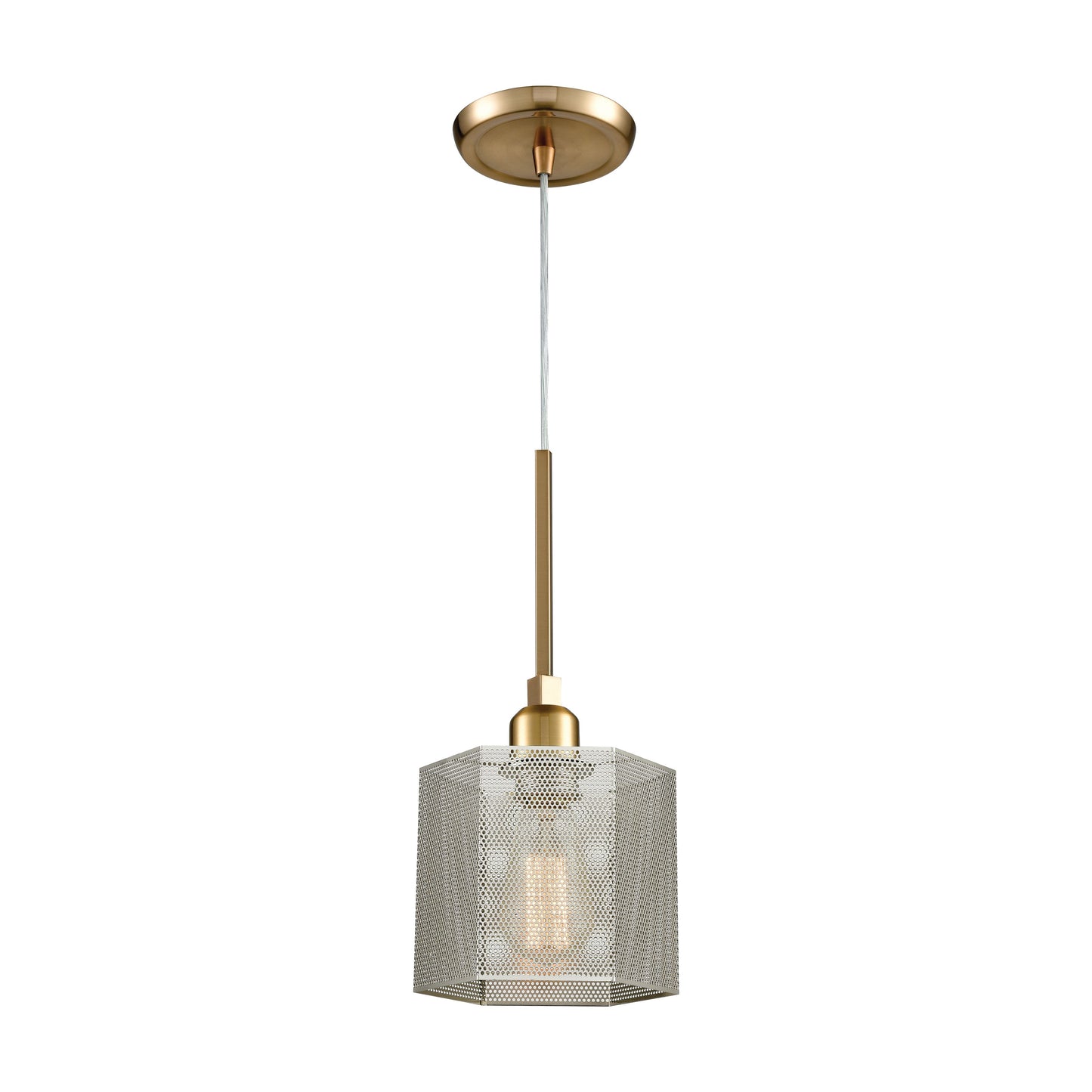 ELK SHOWROOM 21112/1 Compartir 6'' Wide 1-Light Mini Pendant - Polished Nickel