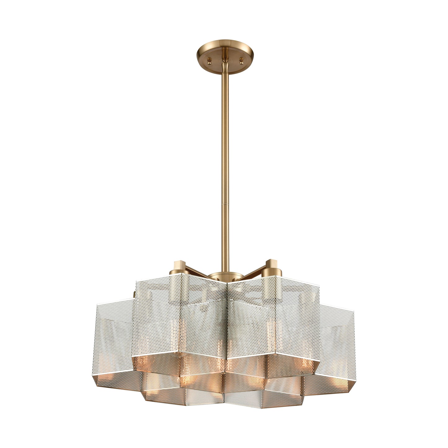 ELK SHOWROOM 21113/7 Compartir 20'' Wide 7-Light Chandelier - Polished Nickel