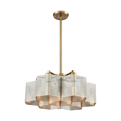 ELK SHOWROOM 21113/7 Compartir 20'' Wide 7-Light Chandelier - Polished Nickel