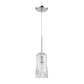 ELK SHOWROOM 21165/1 Hand Formed Glass 5'' Wide 1-Light Mini Pendant - Polished Chrome