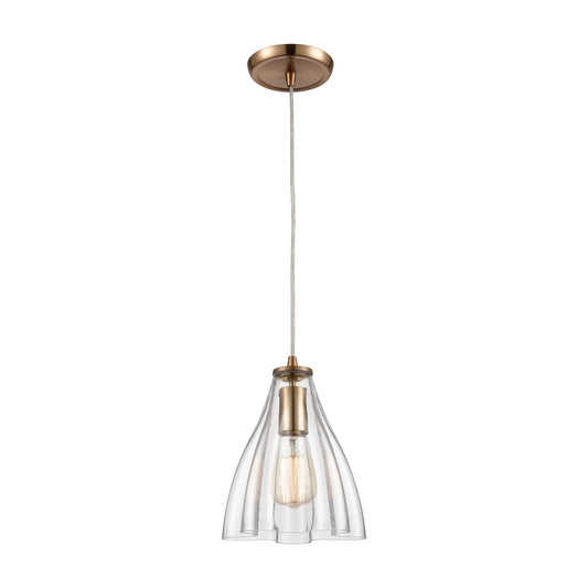 ELK SHOWROOM 21172/1 Matilda 8'' Wide 1-Light Mini Pendant - Satin Brass