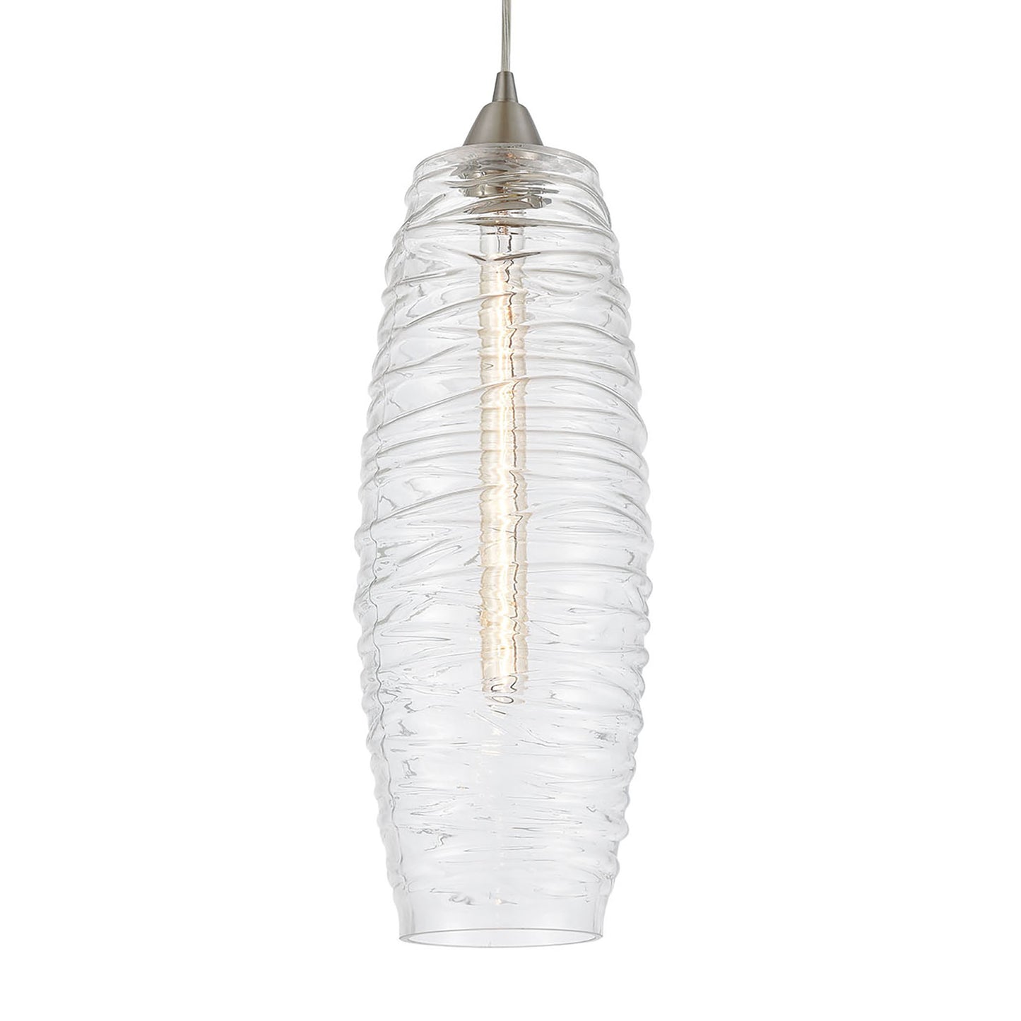 ELK SHOWROOM 21192/1 Liz 6'' Wide 1-Light Mini Pendant - Satin Nickel