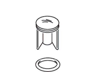 KOHLER Stopper, Tub Drain - Vibrant Titanium, K-21318-TT
