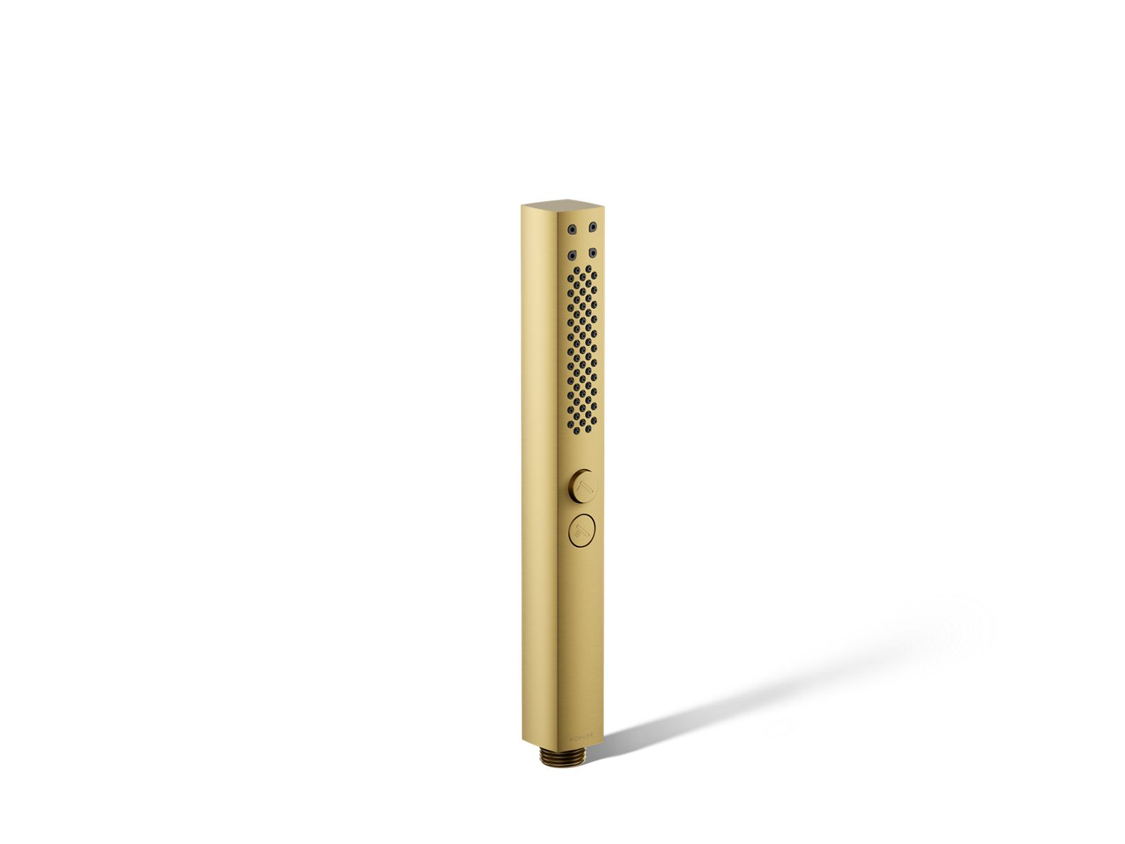 KOHLER K-21336-G-2MB Shift+ Square Two-Function Handshower, 1.75 Gpm - Vibrant Brushed Moderne Brass