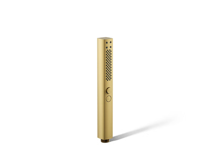 KOHLER K-21336-2MB Shift+ Square two-function handshower, 2.5 gpm - Vibrant Brushed Moderne Brass