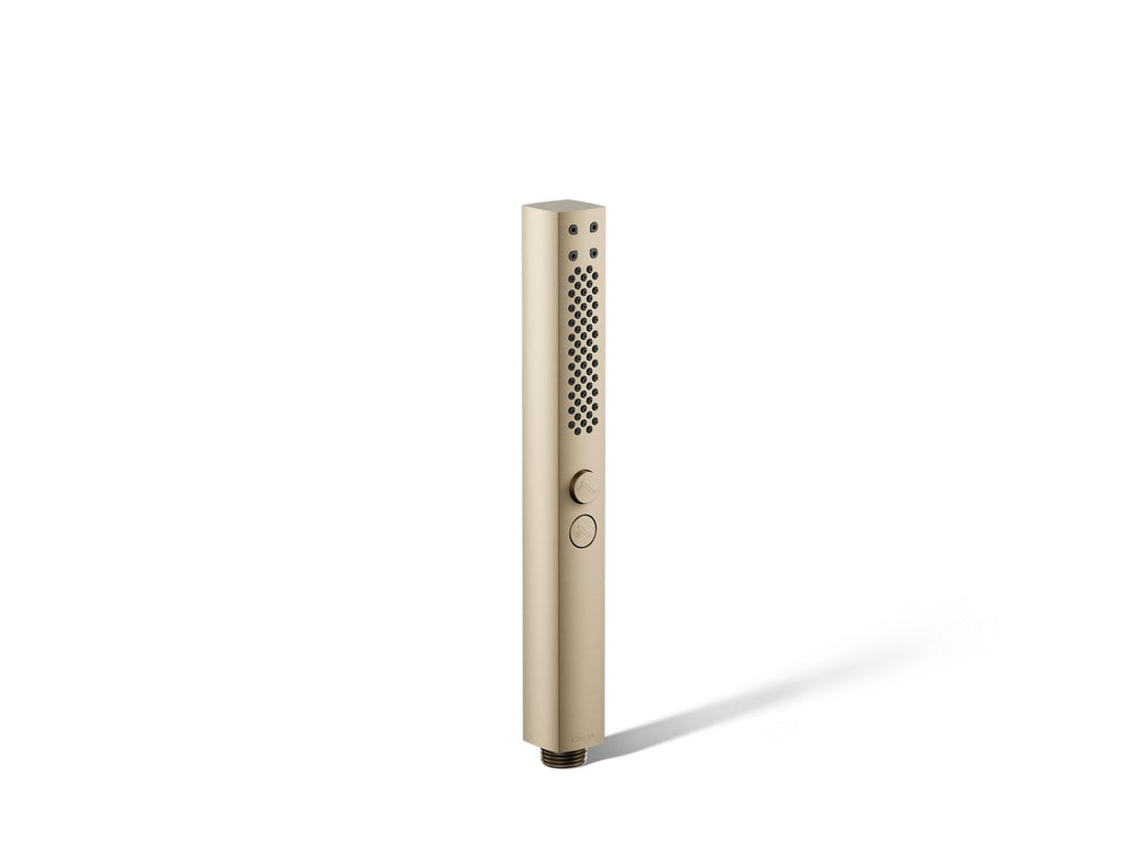 KOHLER K-21336-BV Shift+ Square Two-Function Handshower, 2.5 Gpm - Vibrant Brushed Bronze