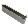 MOEN 215817 Luxe Chef ™ Kitchen Sink Workstation System Stainless Steel Utensil Bin - Satin Stainless