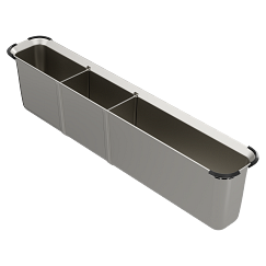 MOEN 215817 Luxe Chef ™ Kitchen Sink Workstation System Stainless Steel Utensil Bin - Satin Stainless
