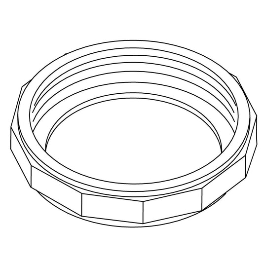 KOHLER K-21587 Nut,1-1/2 S.J,Brass,Plt.