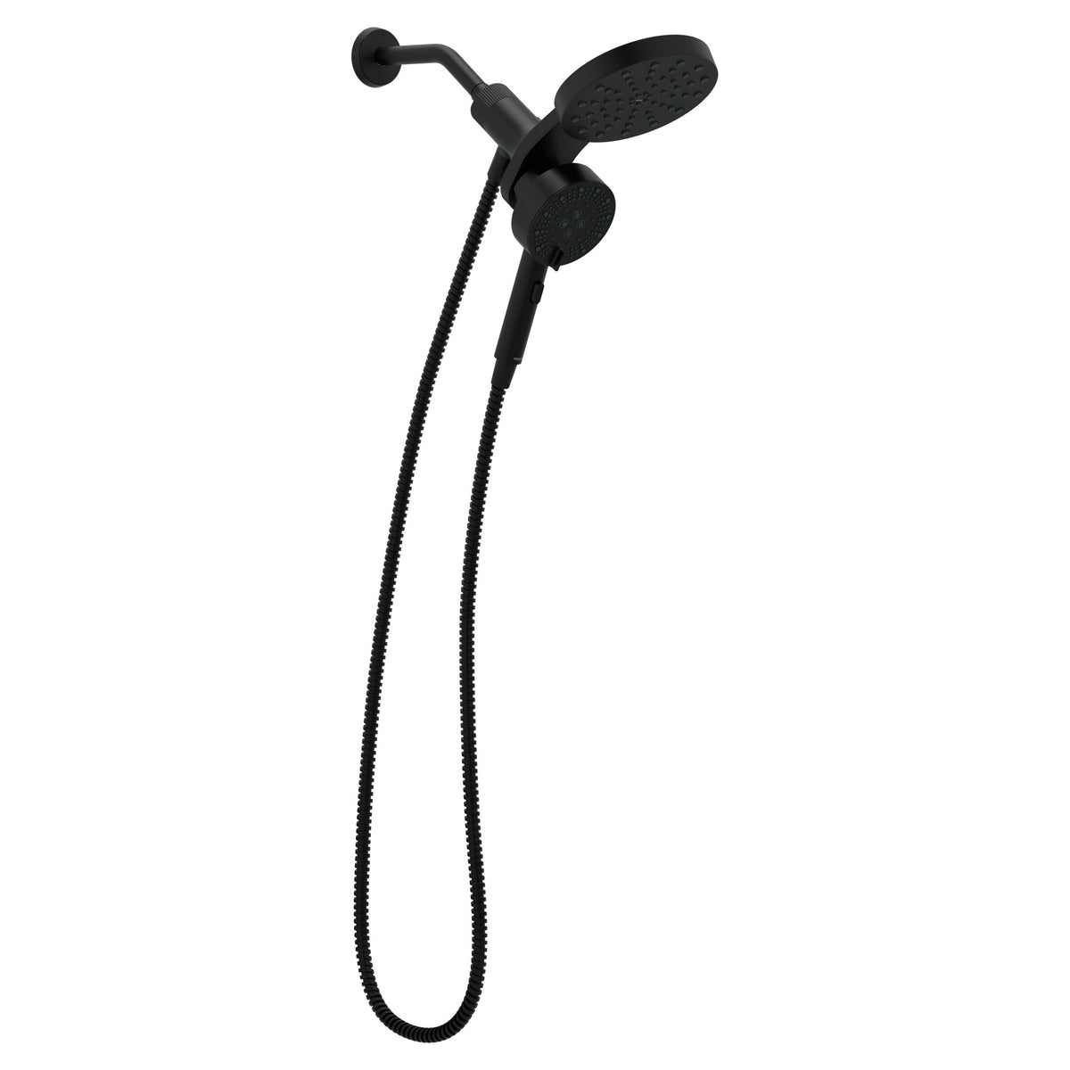 MOEN 216C3BL Magnetix Six-Function 6.7" Diameter Spray Head Standard with Handshower - Matte Black