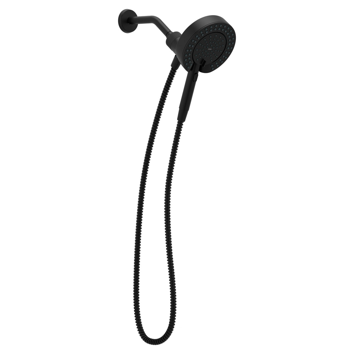 MOEN 216D3BL Magnetix Six-Function 6-1/2" Diameter Spray Head Standard with Handshower - Matte Black
