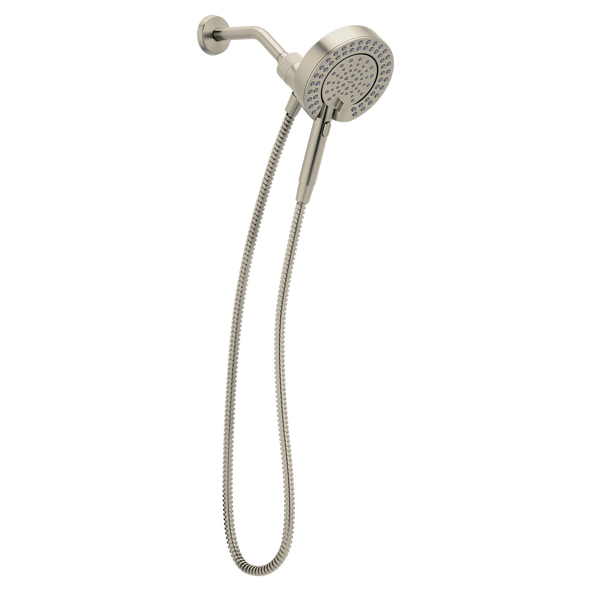 MOEN 216D3BN Magnetix Six-Function 6-1/2" Diameter Spray Head Standard with Handshower - Brushed Nickel