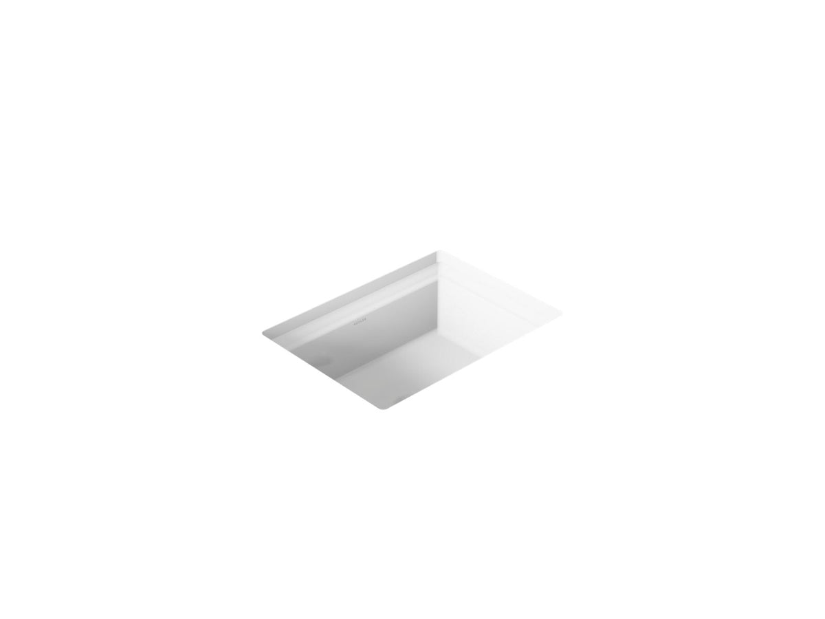 KOHLER K-21783-0 Artifacts 21-1/4" Rectangular Undermount Bathroom Sink - White