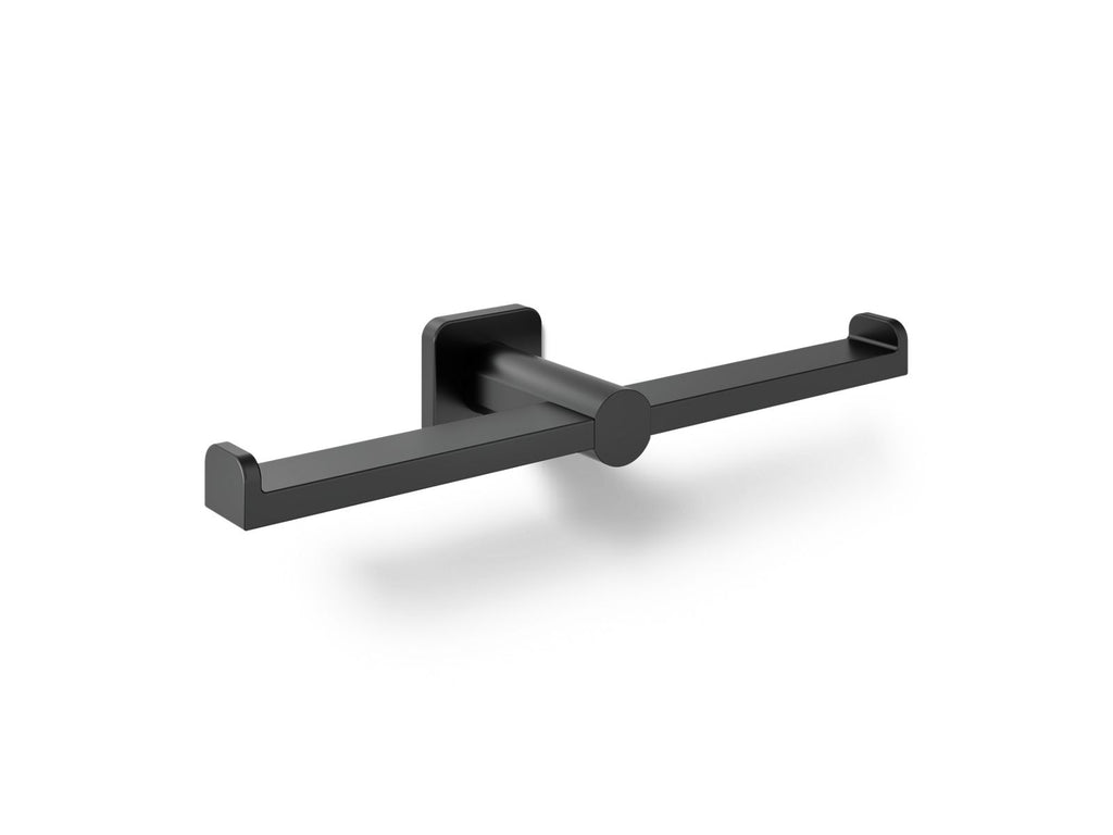KOHLER K-21897-BL Parallel Double Toilet Paper Holder - Matte Black