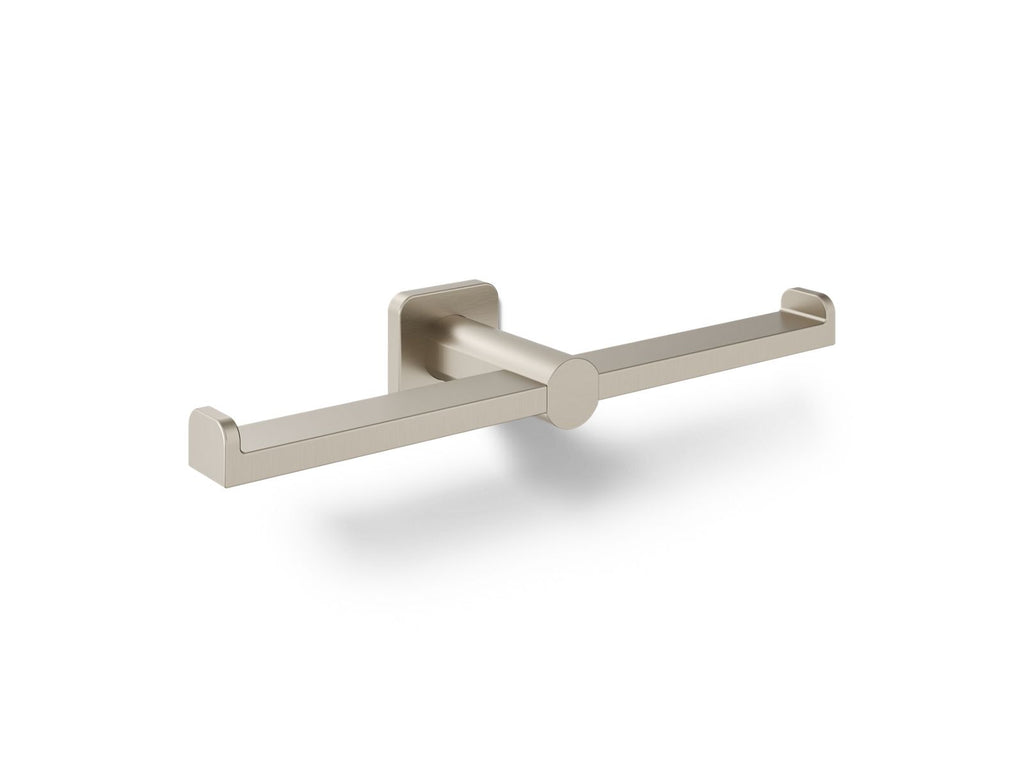 KOHLER K-21897-BN Parallel Double Toilet Paper Holder - Vibrant Brushed Nickel