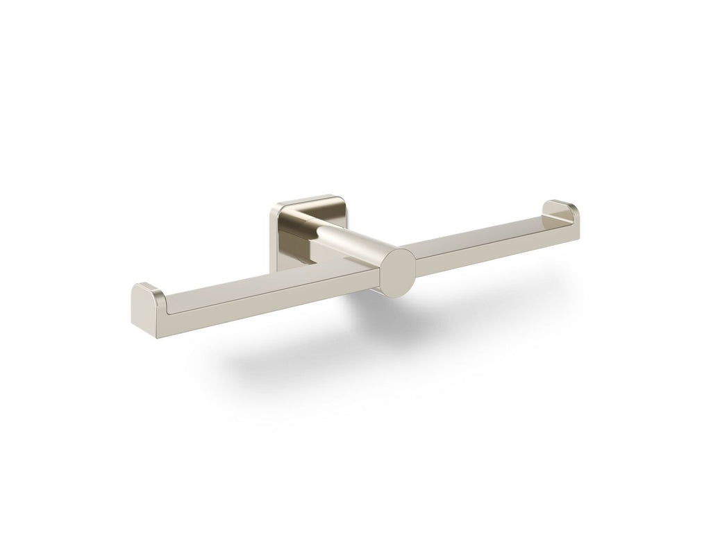 KOHLER K-21897-SN Parallel Double Toilet Paper Holder - Vibrant Polished Nickel