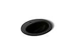KOHLER K-2196-1-7 Pennington 20-1/4" Oval Drop-In Bathroom Sink - Black Black