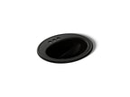 KOHLER K-2196-4-7 Pennington 20-1/4" Oval Drop-In Bathroom Sink - Black Black