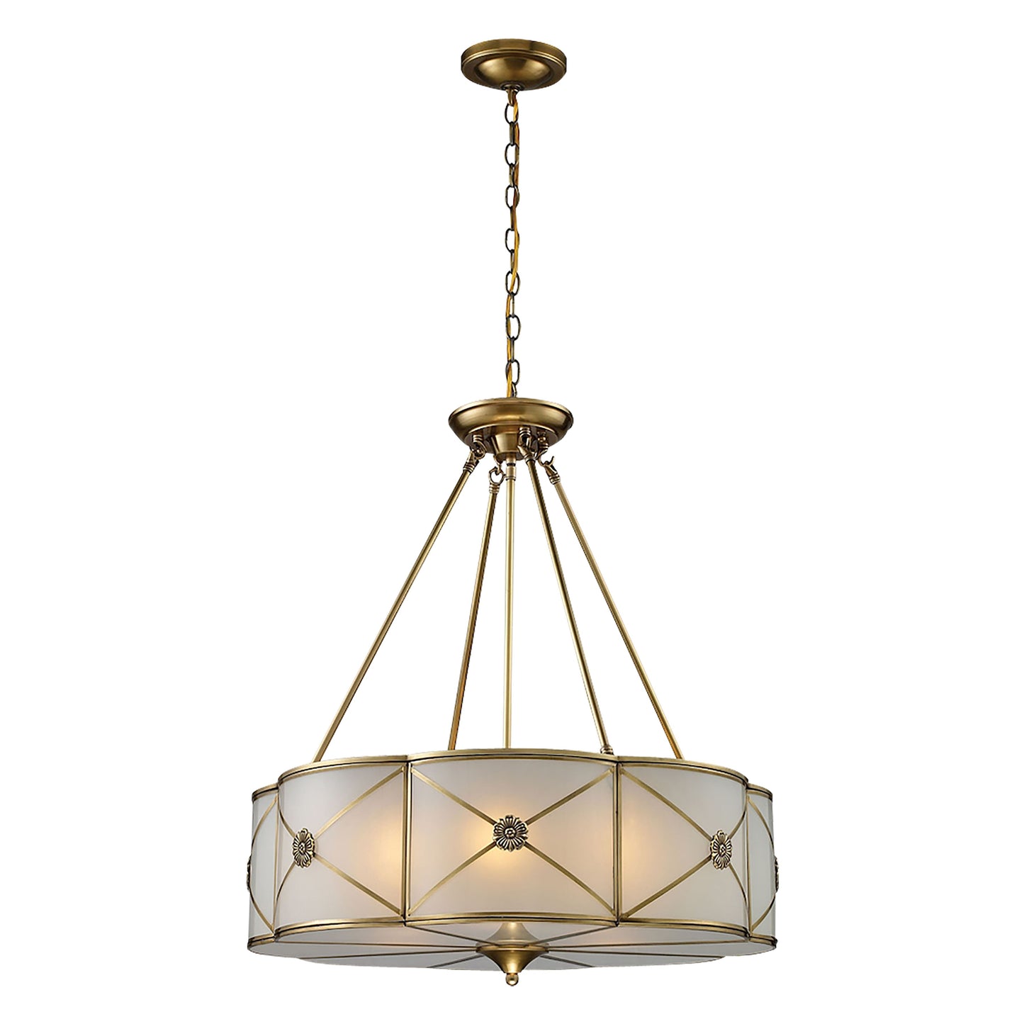 ELK SHOWROOM 22001/6 Preston 23'' Wide 6-Light Chandelier - Brushed Brass