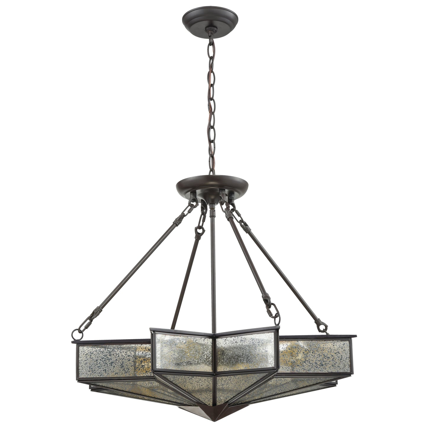 ELK SHOWROOM 22014/4 Decostar 25'' Wide 4-Light Chandelier - Oil Rubbed Bronze