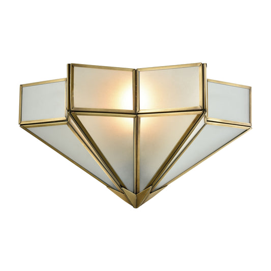 ELK SHOWROOM 22015/1 Decostar 8'' High 1-Light Sconce - Brushed Brass