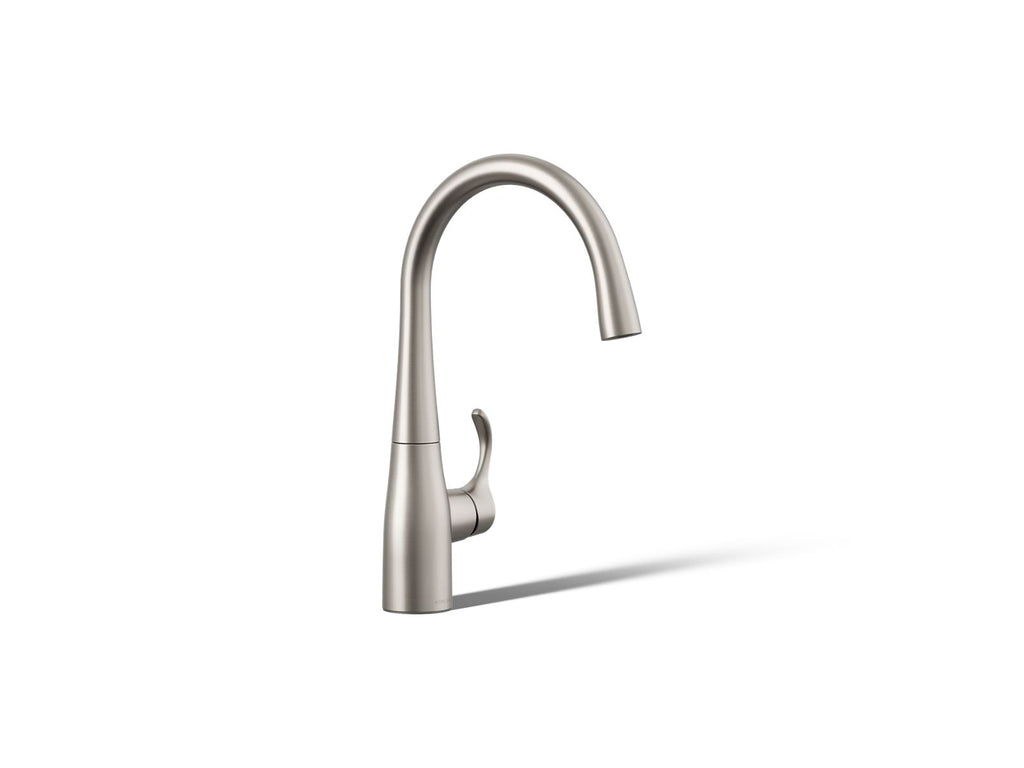 KOHLER K-22034-VS Simplice Single-Handle Bar Sink Faucet - Vibrant Stainless