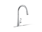 KOHLER K-22036-CP Simplice Touchless Pull-Down Kitchen Sink Faucet With Three-Function Sprayhead - Polished Chrome