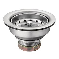 MOEN 22036 Drop-In Basket Strainer with Drain Assembly 3-1/2" - Stainless