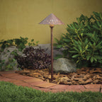 KICHLER 15443TZT Decorative Hammered Roof 12V Path Light Textured Tannery Bronze