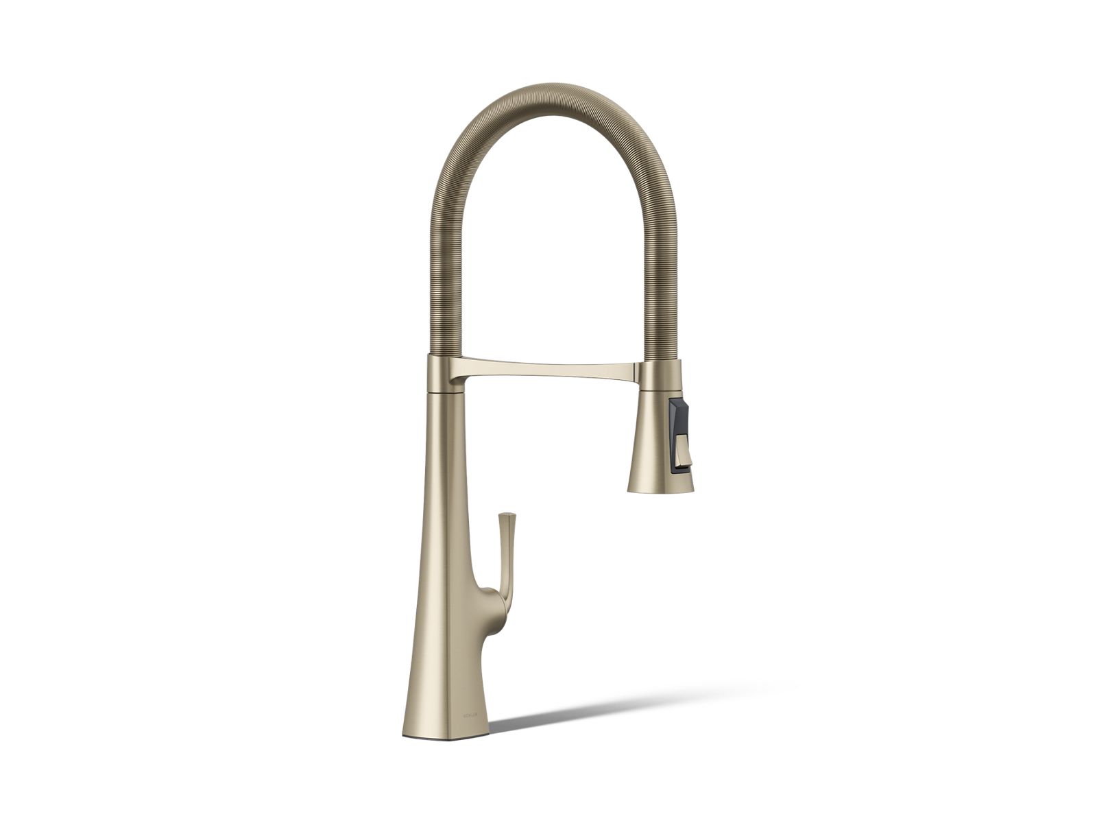 KOHLER K-22060-BV Graze Semi-Professional Kitchen Sink Faucet With Three-Function Sprayhead - Vibrant Brushed Bronze