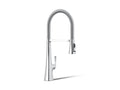KOHLER K-22060-CP Graze Semi-Professional Kitchen Sink Faucet With Three-Function Sprayhead - Polished Chrome
