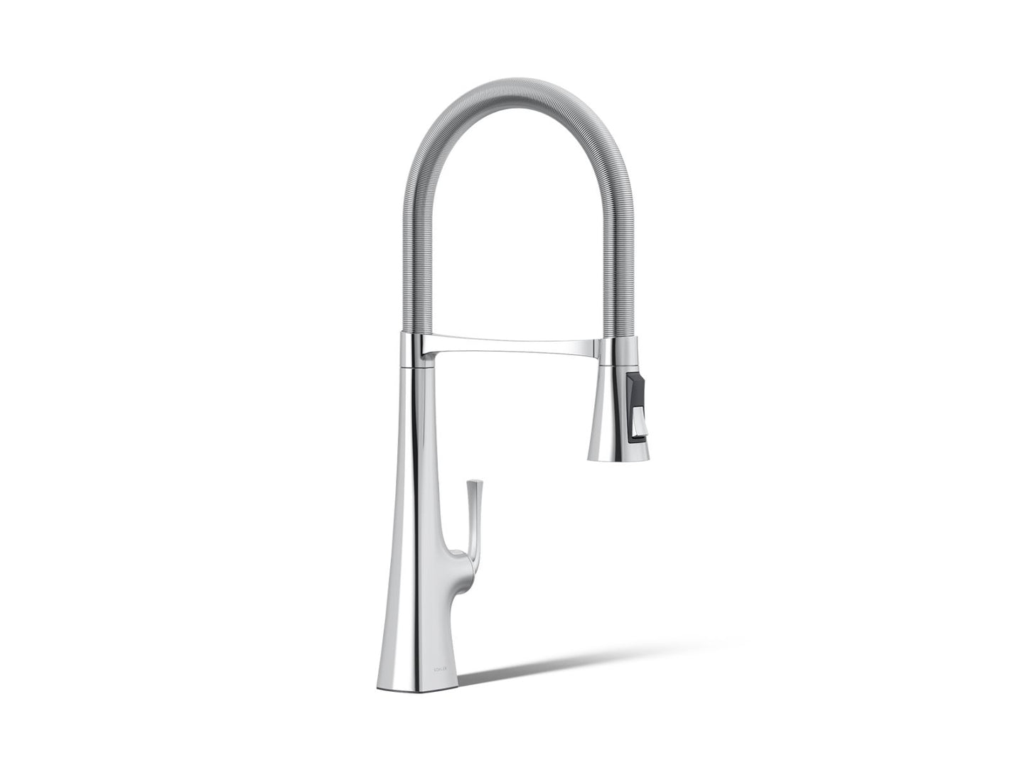 KOHLER K-22060-CP Graze Semi-professional kitchen sink faucet with three-function sprayhead - Polished Chrome