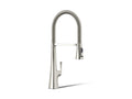 KOHLER K-22060-SN Graze Semi-Professional Kitchen Sink Faucet With Three-Function Sprayhead - Vibrant Polished Nickel