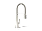 KOHLER K-22060-SN Graze Semi-Professional Kitchen Sink Faucet With Three-Function Sprayhead - Vibrant Polished Nickel