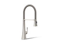 KOHLER K-22060-VS Graze Semi-Professional Kitchen Sink Faucet With Three-Function Sprayhead - Vibrant Stainless
