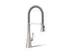 KOHLER K-22060-VS Graze Semi-Professional Kitchen Sink Faucet With Three-Function Sprayhead - Vibrant Stainless
