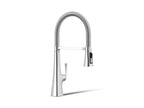 KOHLER K-22061-CP Graze Semi-Professional Kitchen Sink Faucet With Three-Function Sprayhead - Polished Chrome
