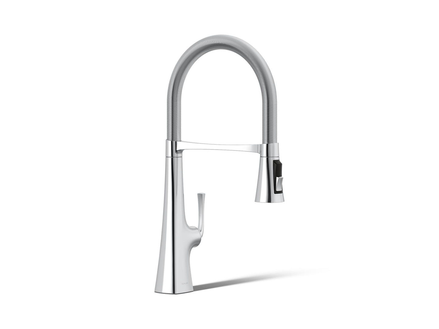 KOHLER K-22061-CP Graze Semi-professional kitchen sink faucet with three-function sprayhead - Polished Chrome