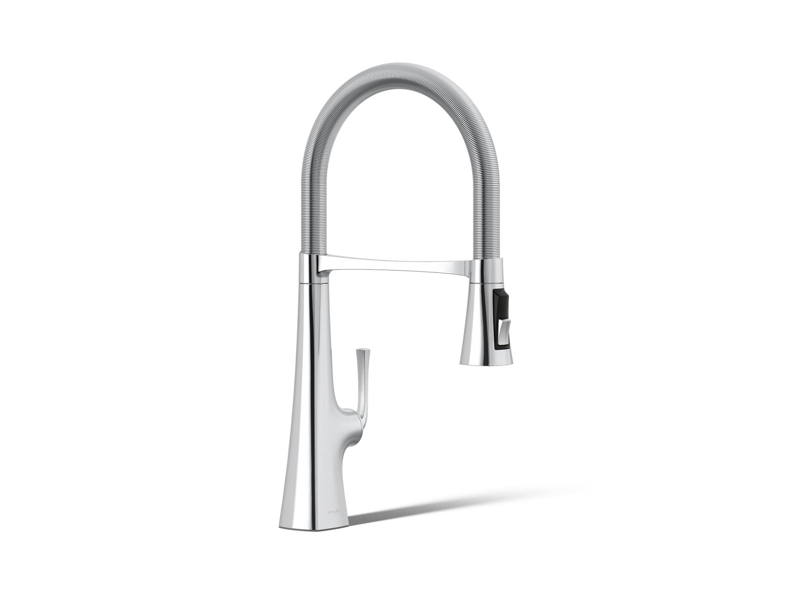 KOHLER K-22061-CP Graze Semi-Professional Kitchen Sink Faucet With Three-Function Sprayhead - Polished Chrome