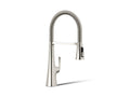 KOHLER K-22061-SN Graze Semi-Professional Kitchen Sink Faucet With Three-Function Sprayhead - Vibrant Polished Nickel
