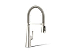 KOHLER K-22061-SN Graze Semi-Professional Kitchen Sink Faucet With Three-Function Sprayhead - Vibrant Polished Nickel