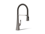 KOHLER K-22061-TT Graze Semi-Professional Kitchen Sink Faucet With Three-Function Sprayhead - Vibrant Titanium