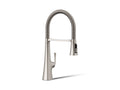 KOHLER K-22061-VS Graze Semi-Professional Kitchen Sink Faucet With Three-Function Sprayhead - Vibrant Stainless