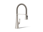 KOHLER K-22061-VS Graze Semi-Professional Kitchen Sink Faucet With Three-Function Sprayhead - Vibrant Stainless